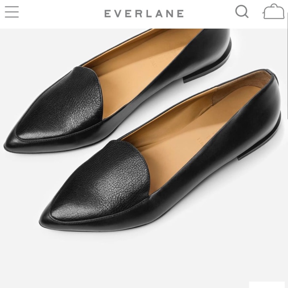 EVERLANE - modern point flat loafer